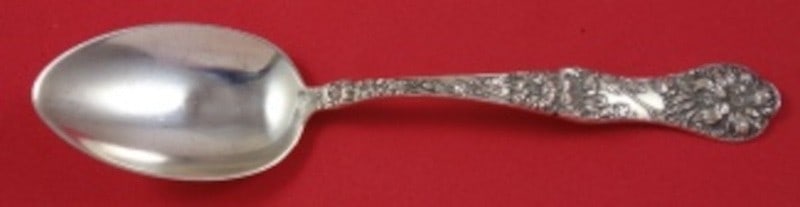 Sterling Silver Place Soup Spoon Yetive Pattern 6 7/8 Inch: Sterling Silver Place Soup Spoon Yetive Pattern 6 7/8 Inch This is a sterling silver place soup spoon in the Yetive pattern by Mount Vernon. The spoon measures 6 7/8 inches in length, is not monogramm