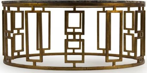 Adelise Classic Regency Square Brass Coffee Table by Zentique: Adelise Classic Regency Square Brass Coffee Table by Zentique The Classic Regency Brass Table by Adelise features an elegant square design, perfect for adding a touch of sophistication to your living