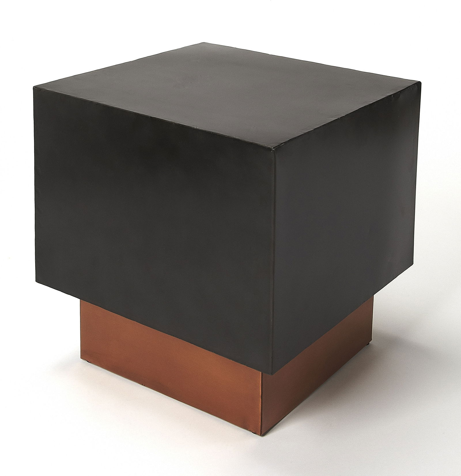 Butler Solomon Contemporary Square Black Side Table: Butler Solomon Contemporary Square Black Side Table This Contemporary Black Bunching Side Table is a stylish addition to any modern space. Featuring a square shape, it is crafted from durable brass, i