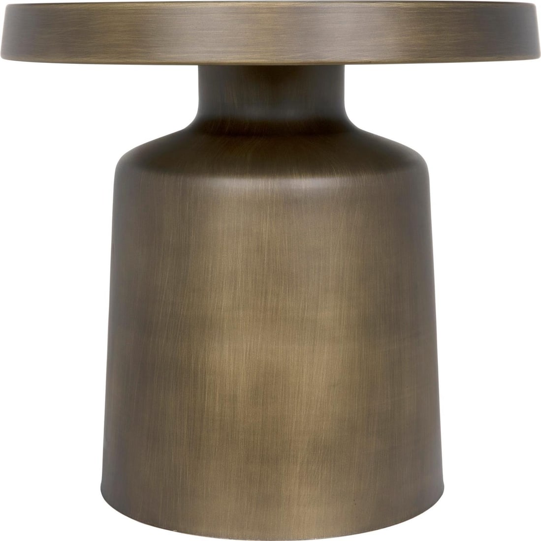 Noir Rustic Industrial Steel Side Table Aged Brass Finish (1 of 7)