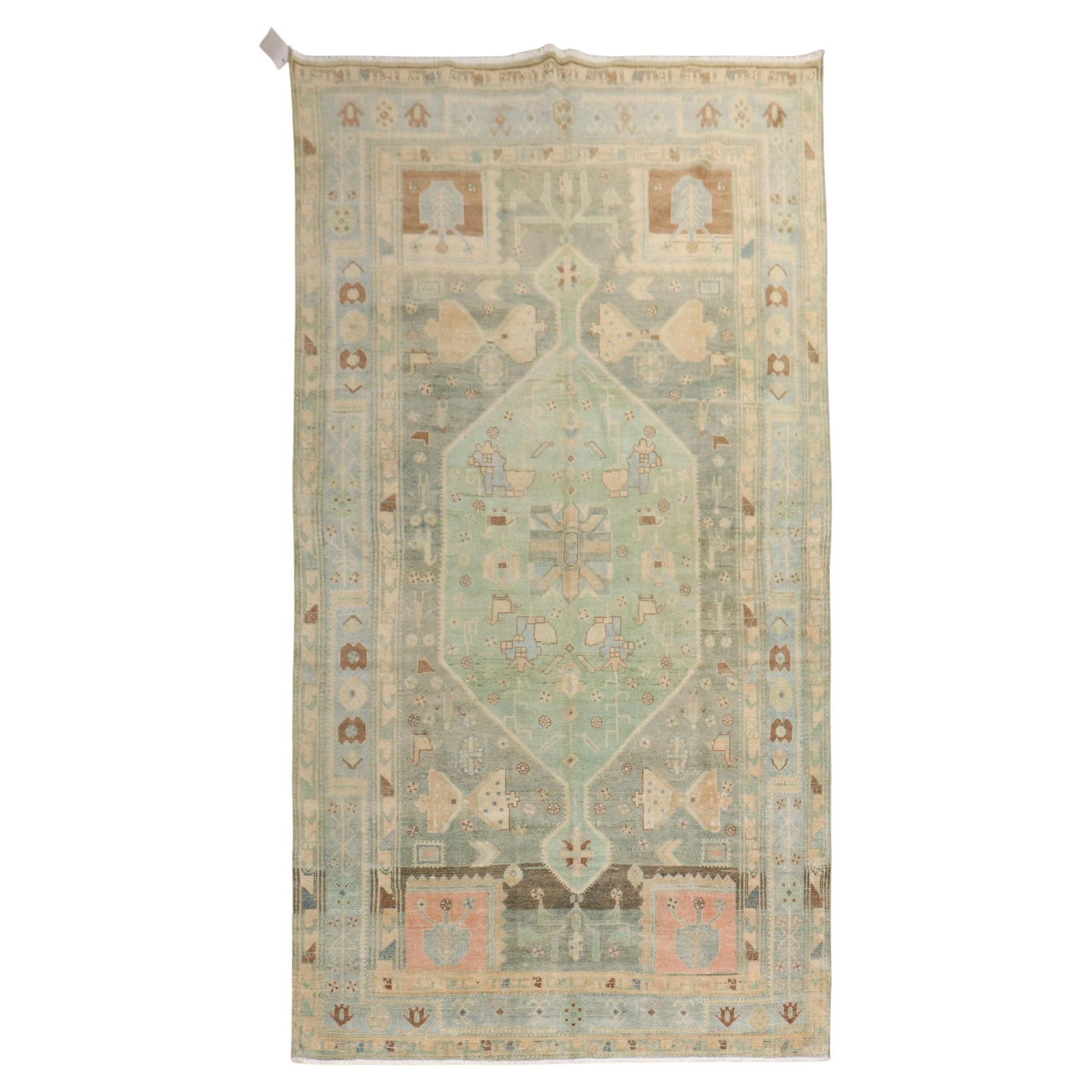 Antique Persian Malayer Rug Hand-Woven Wool Agra Style 20th Century: Antique Persian Malayer Rug Hand-Woven Wool Agra Style 20th Century This exquisite Antique Persian Malayer Rug showcases the artistry of 20th-century craftsmanship. Hand-woven from high-quality wool,