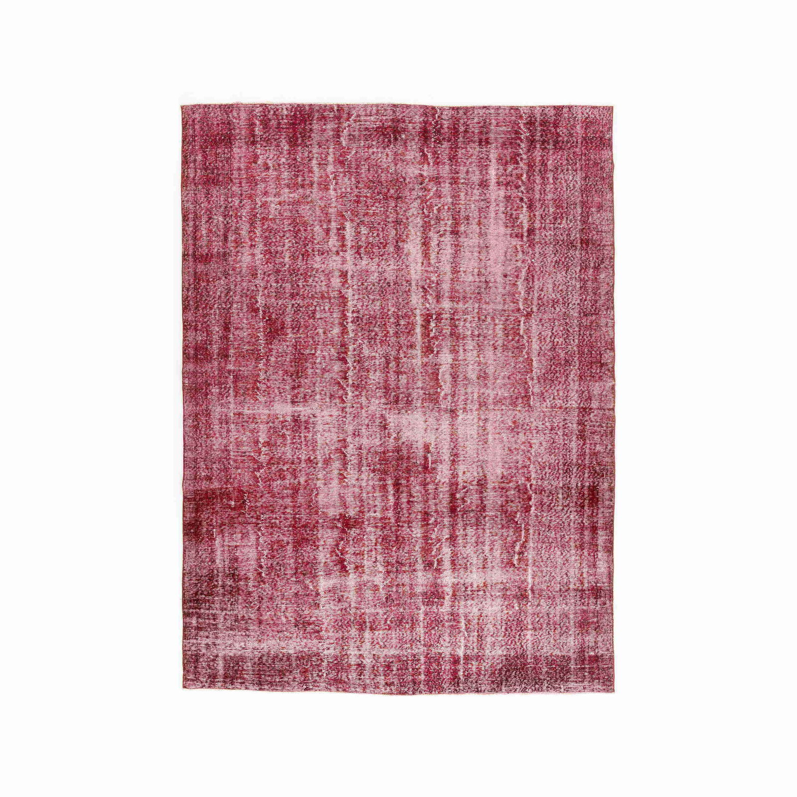 Handmade Vintage Wool on Cotton Carpet 88.6 x 81.9 Inches (1 of 8)