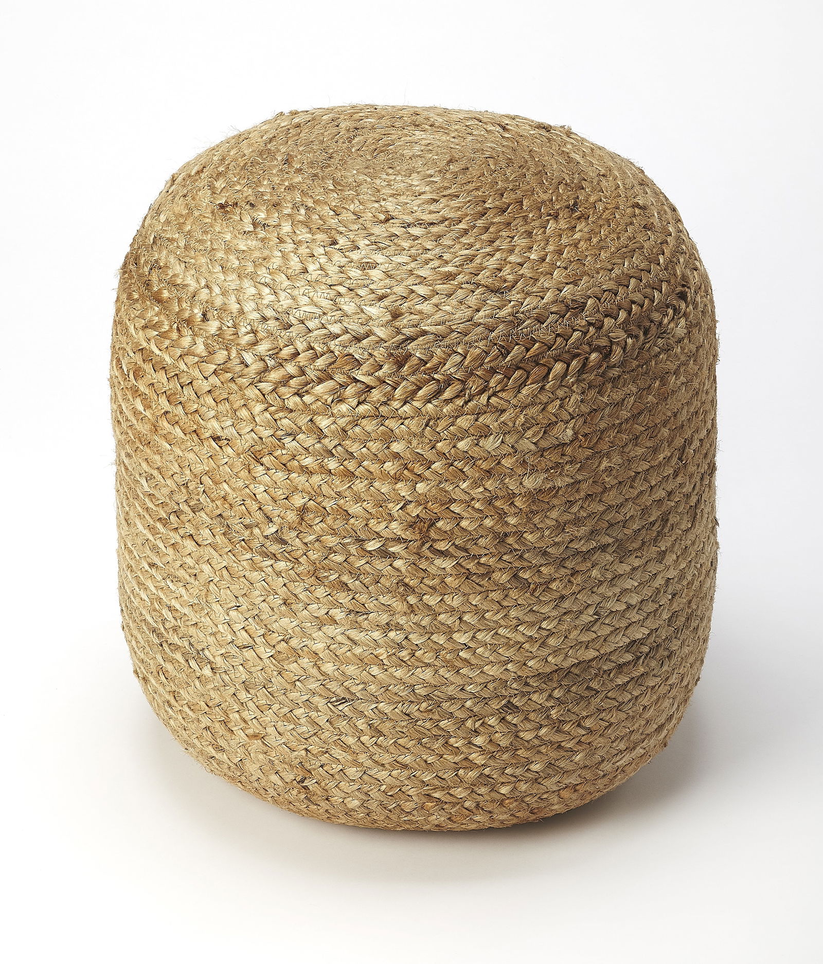 Butler Natural Jute Pouf Round Noosa Collection 19H 16W 16D: Butler Natural Jute Pouf Round Noosa Collection 19H 16W 16D Enhance your home decor with this stylish Natural Jute Pouf from the Butler Specialty Noosa collection. This round pouf is crafted from dura