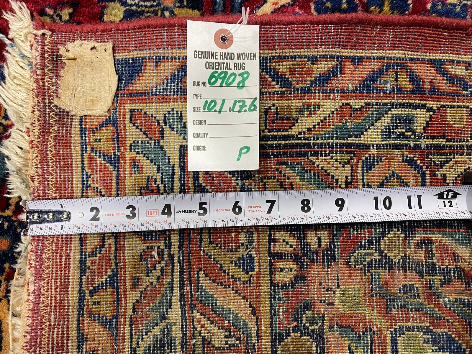 Authentic Antique Persian Sarouk Rug 10.1 x 17.6 ft 1930s - 13