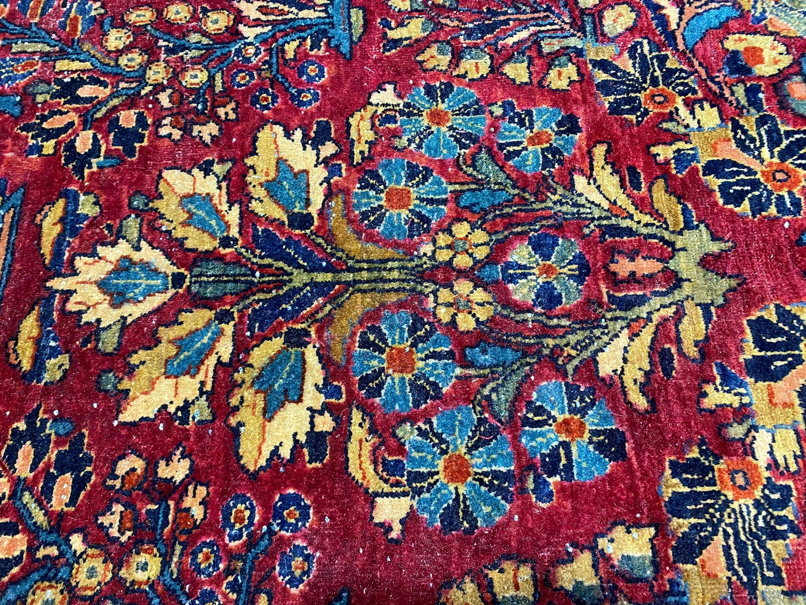 Authentic Antique Persian Sarouk Rug 10.1 x 17.6 ft 1930s - 7