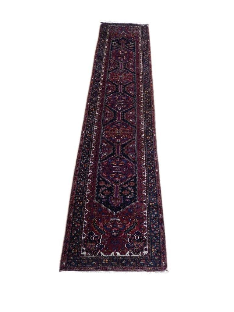 Handcrafted 3.7 x 16.10 Dull Red Persian Bibikabad Runner Rug: Handcrafted 3.7 x 16.10 Dull Red Persian Bibikabad Runner Rug Free continental US Shipping Enhance your living space with this exquisite 3' 7" x 16' 10" Dull Red Traditional Persian Bibikabad Runner R