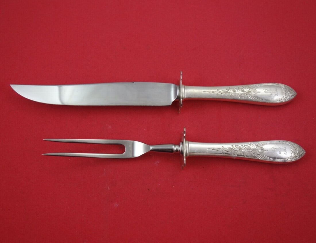 Stieff Lady Claire Sterling Silver 2-Piece Steak Carving Set (1 of 2)