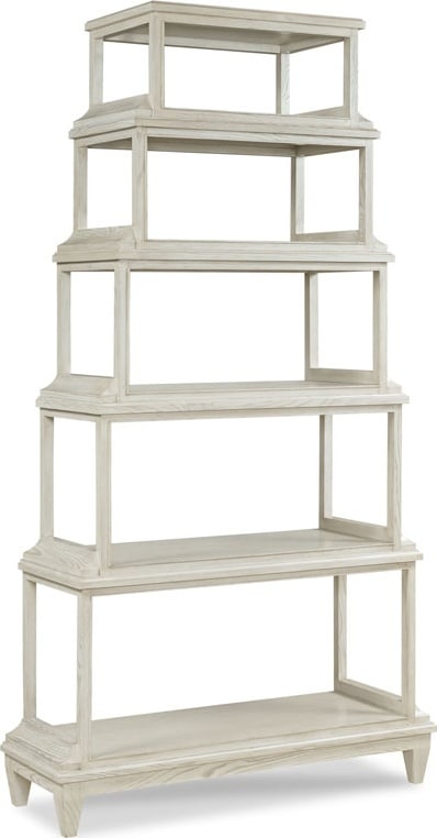 Woodbridge Montecito Stylish Luna Ash Etagere 87H 48W 16D: Woodbridge Montecito Stylish Luna Ash Etagere 87H 48W 16D Introducing the Stylish Luna Ash Etagere from the Montecito Collection by Woodbridge, a perfect blend of elegance and functionality. This stun