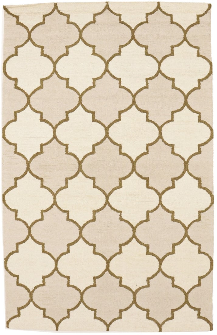 Modern Hand-Tufted Multicolored Wool Trellis Area Rug 5x8 ft: Modern Hand-Tufted Multicolored Wool Trellis Area Rug 5x8 ft Enhance your space with this stunning Hand-Tufted Multicolored Trellis Rug, designed for modern aesthetics. Measuring 5'0" x 8'0", this are