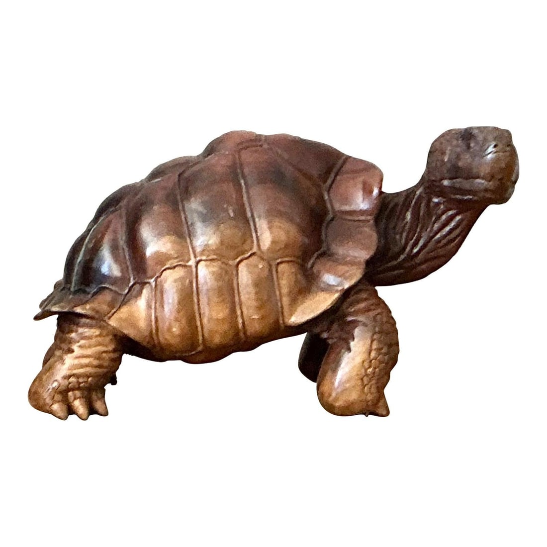 Vintage Boho Handcrafted Wood Turtle Sculpture 10.75" Wide: Vintage Boho Handcrafted Wood Turtle Sculpture 10.75" Wide Discover the beauty of this Vintage Boho Carved Wood Turtle, a masterfully crafted sculpture that showcases exquisite wood carving techniques