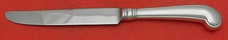 Tiffany & Co King William Sterling Silver Knife 8 7/8 Pistol Grip: Tiffany & Co King William Sterling Silver Knife 8 7/8 Pistol Grip This exquisite knife from the King William pattern by Tiffany & Co. showcases a stunning combination of sterling silver and a durable