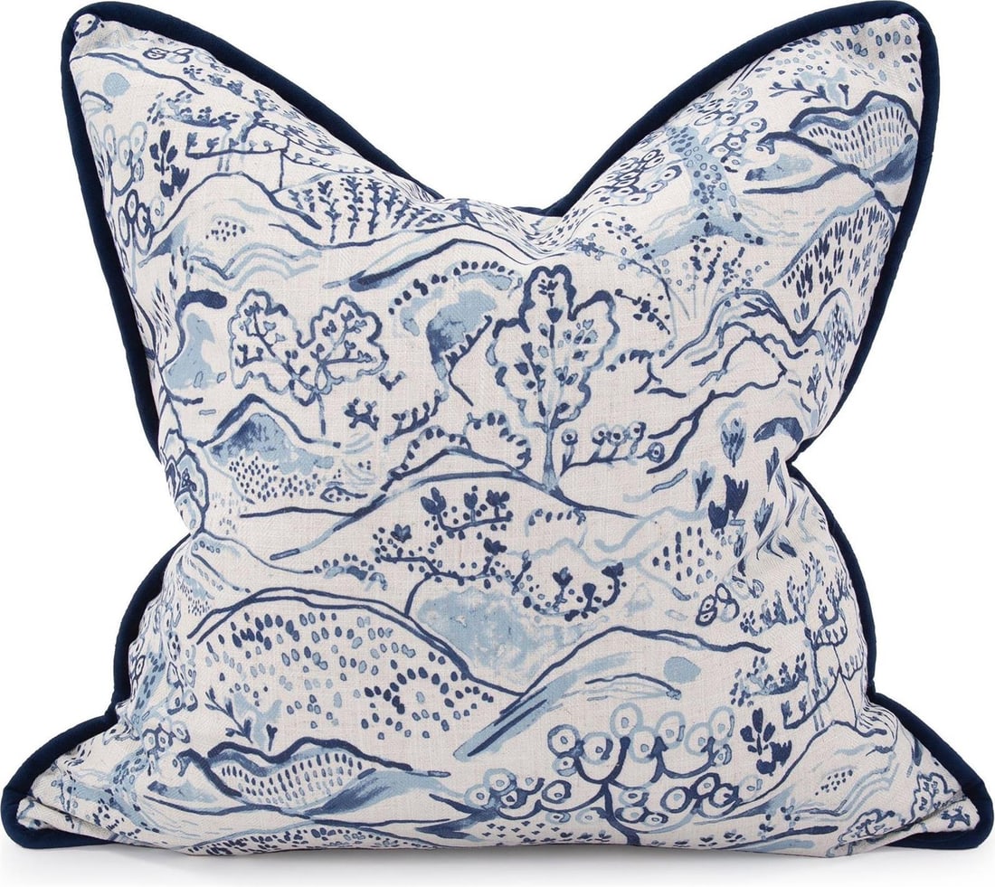 Howard Elliott Abstract Toile Fable Square Pillow 24x24: Howard Elliott Abstract Toile Fable Square Pillow 24x24 Enhance your living space with this stylish Abstract Toile Fable Royal Pillow. Measuring 24 inches by 24 inches, this square pillow features a u