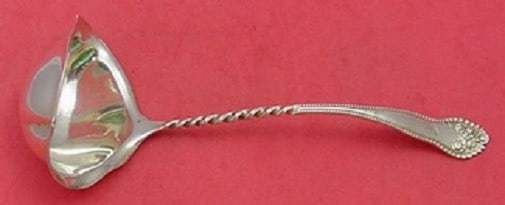Gorham Lancaster Sterling Silver Bouillon Ladle 7 3/4 Inch Twist Design: Gorham Lancaster Sterling Silver Bouillon Ladle 7 3/4 Inch Twist Design This exquisite bouillon ladle from the Lancaster pattern by Gorham is crafted from high-quality sterling silver. Measuring 7 3/4