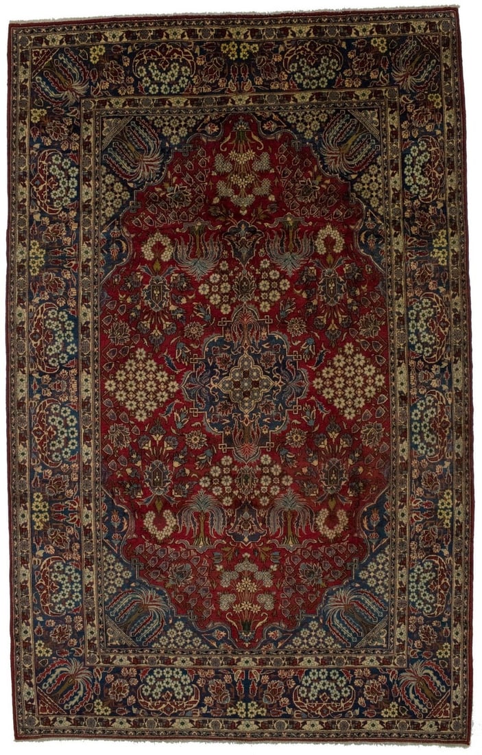 Vintage Handmade Oriental Area Rug 8'6 x 13'7 Floral Design Wool: Vintage Handmade Oriental Area Rug 8'6 x 13'7 Floral Design Wool Enhance your living space with this stunning vintage handmade Oriental area rug. Measuring 13'7" x 8'6", this beautifully crafted carpe