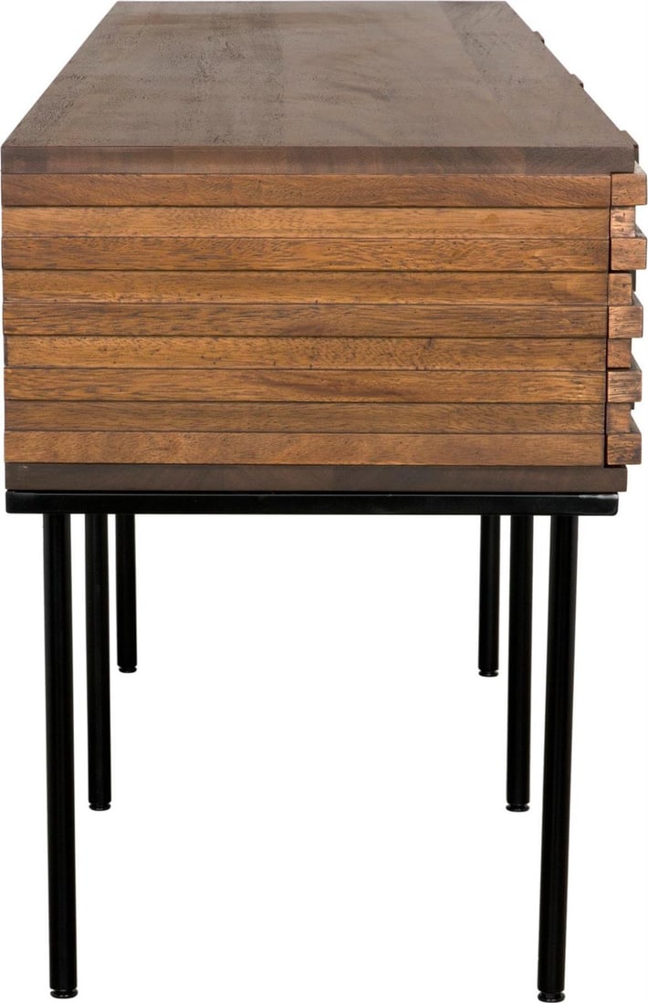 Dark Walnut American Classical Zodiac Sideboard by Noir: Dark Walnut American Classical Zodiac Sideboard by Noir Introducing the American Classical Zodiac Sideboard by Noir, a stunning piece that elegantly blends functionality with exquisite design. This si
