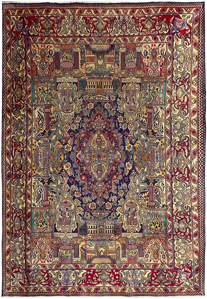 9.6 x 11.2 Persian Kashmar Rug New Premium Quality: 9.6 x 11.2 Persian Kashmar Rug New Premium Quality Free continental US Shipping Enhance your space with this exquisite 9.6 x 11.2 Genuine Persian Kashmar Rug, featuring a unique squarish size perfect