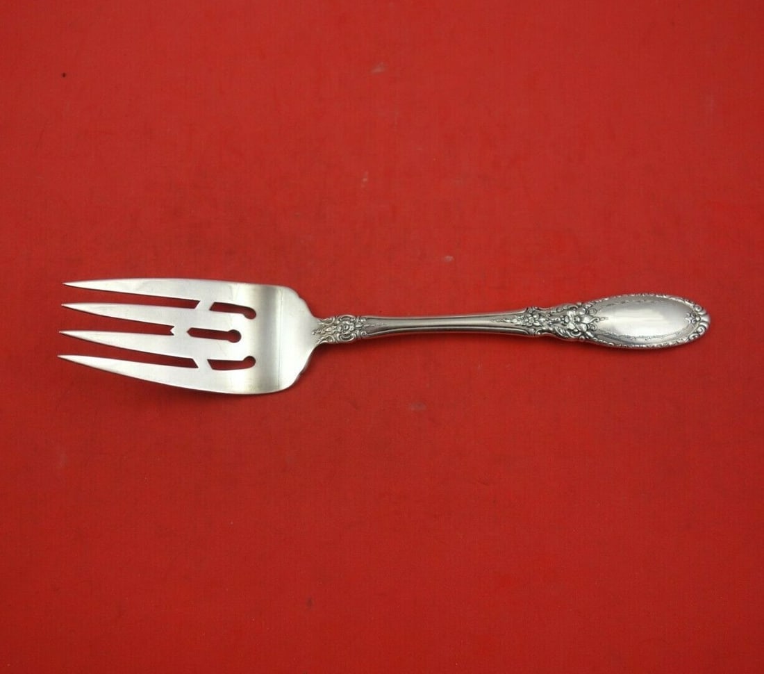 Towle Sterling Silver 8 Cold Meat Fork Old Mirror Pattern: Towle Sterling Silver 8 Cold Meat Fork Old Mirror Pattern This exquisite serving fork from Towle showcases the timeless Old Mirror pattern, crafted from high-quality sterling silver. Measuring 8 inche