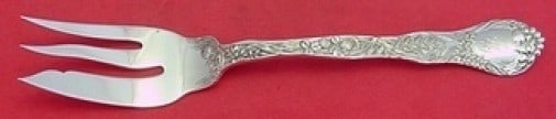 Gorham Meadow Sterling Silver 3-Tine Pie Fork 7 Inch Antique: Gorham Meadow Sterling Silver 3-Tine Pie Fork 7 Inch Antique This exquisite pie fork from the Meadow pattern by Gorham features a distinctive 3-tine design, measuring 7 inches in length. Crafted from