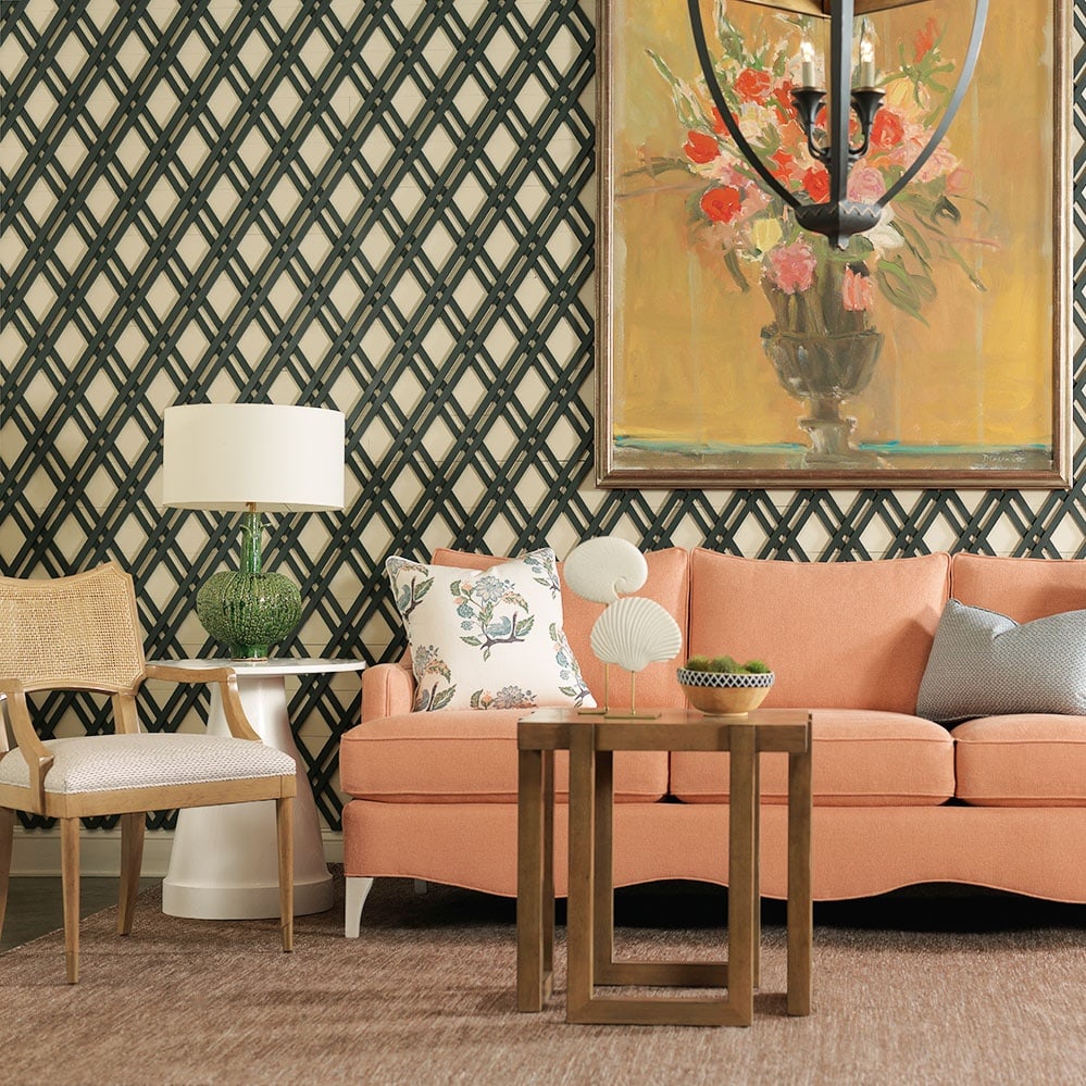 Woodbridge French Empire Cane Arm Chair: Woodbridge French Empire Cane Arm Chair Introducing a Vintage Style French Empire Cane Arm Chair, crafted to enhance your living space with its elegant design. This chair is made in a vintage style, f