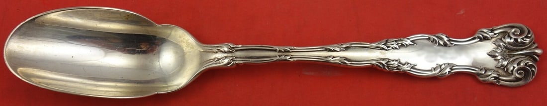 Dominick & Haff Victoria Sterling Silver Cheese Scoop 8 1/4 Inch: Dominick & Haff Victoria Sterling Silver Cheese Scoop 8 1/4 Inch This exquisite cheese scoop from the Victoria pattern by Dominick & Haff is crafted from high-quality sterling silver. Measuring 8 1/4