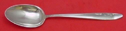 Lunt Sterling Silver Serving Spoon Spring Serenade 8 1/8 Inches (1 of 1)