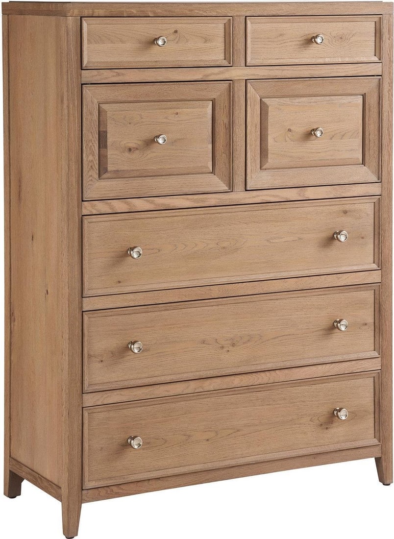 Universal Weekender Sand Dune Chest 60H 44W 19D: Universal Weekender Sand Dune Chest 60H 44W 19D Elevate your coastal living decor with the Weekender Sand Dune Chest. This beautifully crafted chest features a serene Blue Sand Dune finish, perfect fo