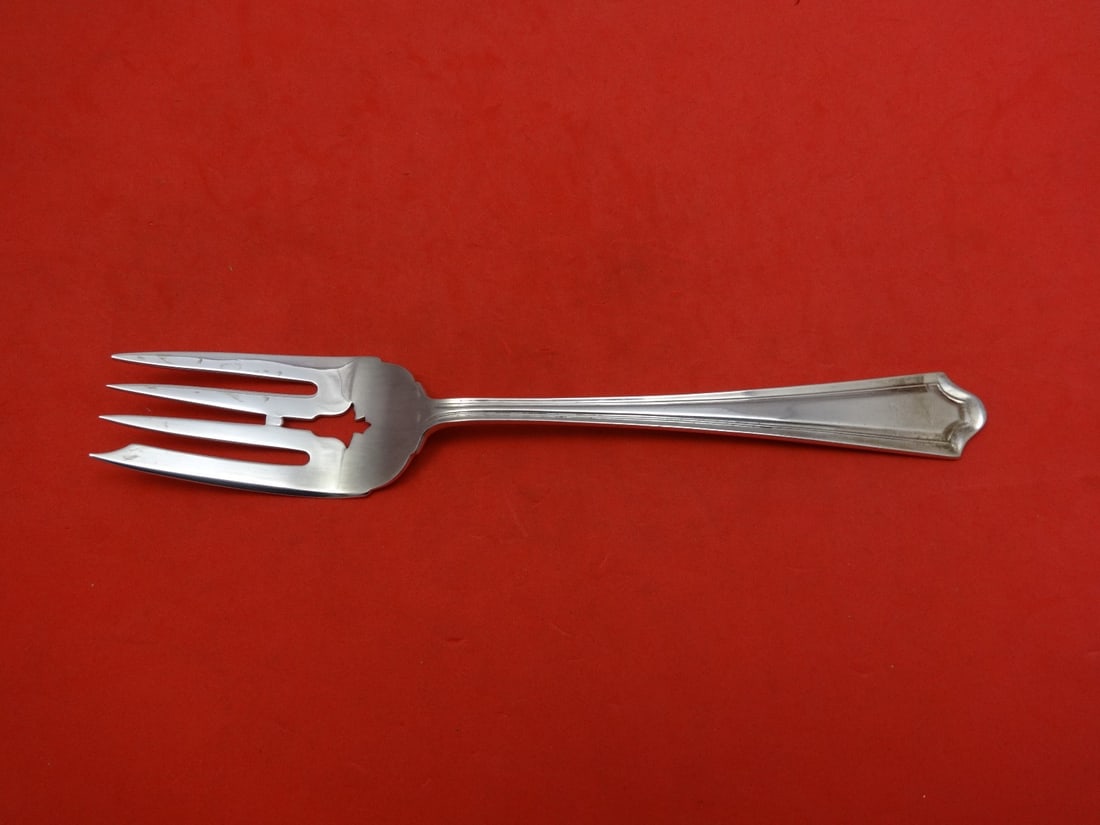 Manchester Sterling Silver Mary Warren Cold Meat Fork 8 1/4: Manchester Sterling Silver Mary Warren Cold Meat Fork 8 1/4 Discover the elegance of the Mary Warren pattern with this exquisite cold meat fork from Manchester. Crafted from high-quality sterling silv