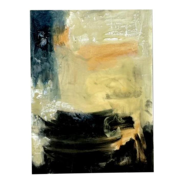 Vintage Boho Original Abstract Oil Painting Canvas 30 x 40 (1 of 9)