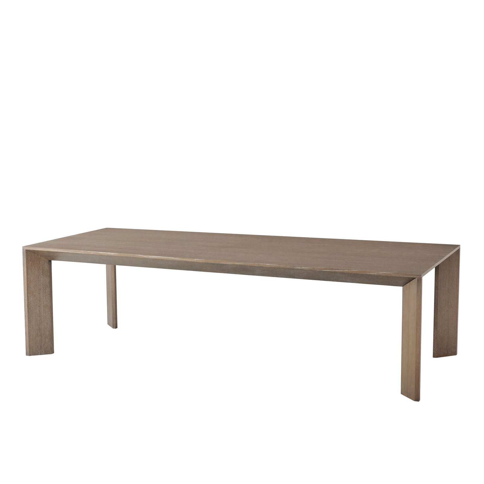 Theodore Alexander Modern Formal Dining Table Cerused Oak Rectangle 108 x 44: Theodore Alexander Modern Formal Dining Table Cerused Oak Rectangle 108 x 44 Elevate your dining experience with this Modern Formal Dining Table crafted from cerused oak. This elegant rectangular tabl
