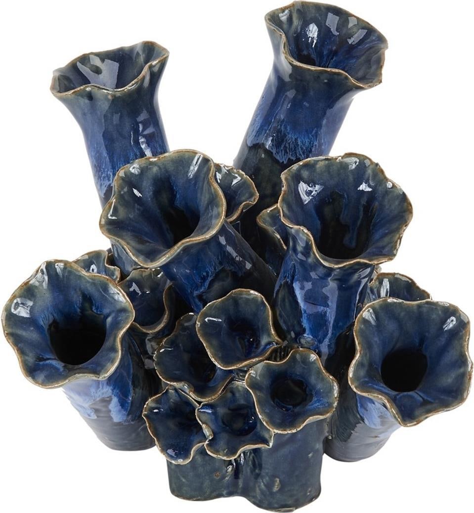 Stylish Royal Blue Vase 8.5H for Home Decor (1 of 2)