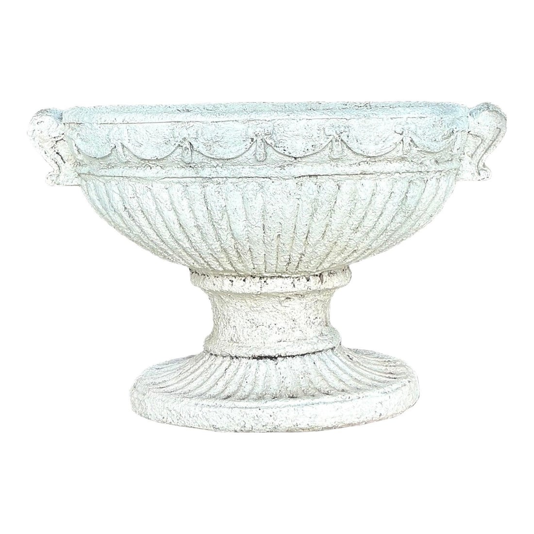 Vintage Regency Cast Concrete Swag Planter with Neoclassical Detailing (1 of 7)