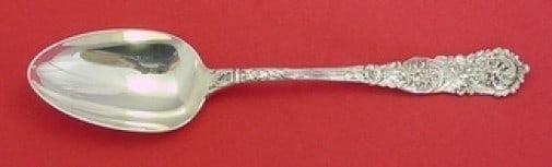 Reed & Barton Trajan Sterling Silver Serving Spoon 10 1/4": Reed & Barton Trajan Sterling Silver Serving Spoon 10 1/4" Introducing the exquisite Trajan Serving Spoon by Reed & Barton, crafted from high-quality sterling silver. This elegant platter spoon measur