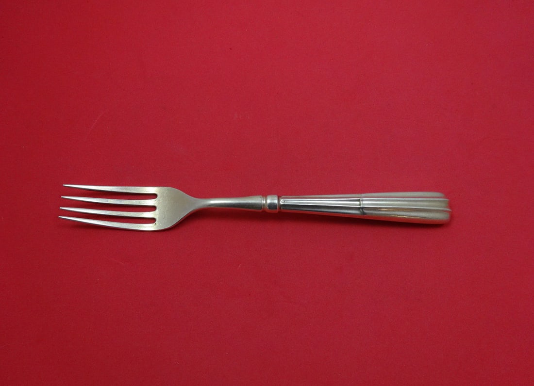 Calegaro Monte Napleone Sterling Silver Dinner Fork 8.5 Inches: Calegaro Monte Napleone Sterling Silver Dinner Fork 8.5 Inches This exquisite dinner fork is part of the Monte Napleone pattern by Calegaro, crafted from high-quality sterling silver. Measuring 8 1/2