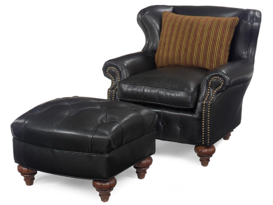 Handcrafted Ebony Leather Accent Chair with Kidney Pillow: Handcrafted Ebony Leather Accent Chair with Kidney Pillow Introducing the Elegant Ebony Leather Accent Chair, a stunning addition to your home decor. This chair is meticulously hand-crafted in the USA