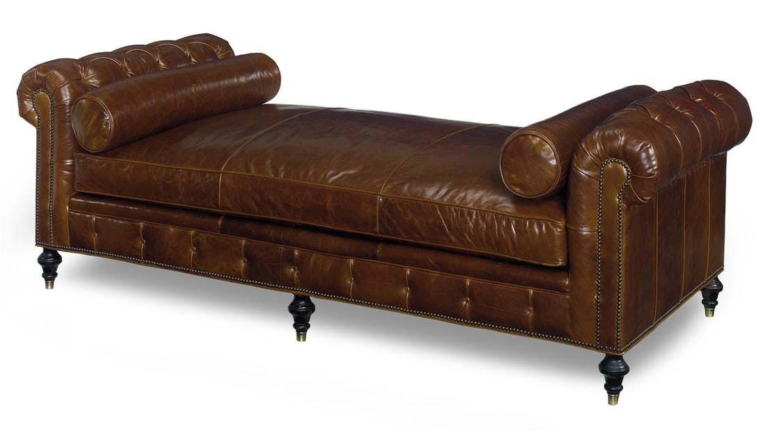 Chesterfield Design Premium Brown Leather Daybed (1 of 1)