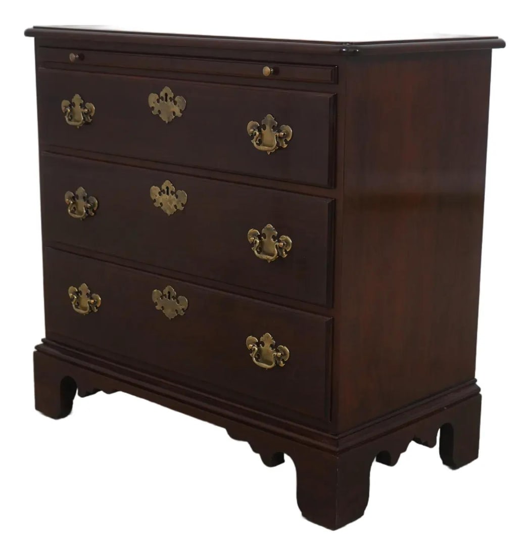 Cherry Wood Bachelor Chest with Pull Out Slide by Statton Old Towne: Cherry Wood Bachelor Chest with Pull Out Slide by Statton Old Towne This Statton Old Towne bachelor chest features a traditional design with an Old Towne finish and high-quality cherry wood constructi