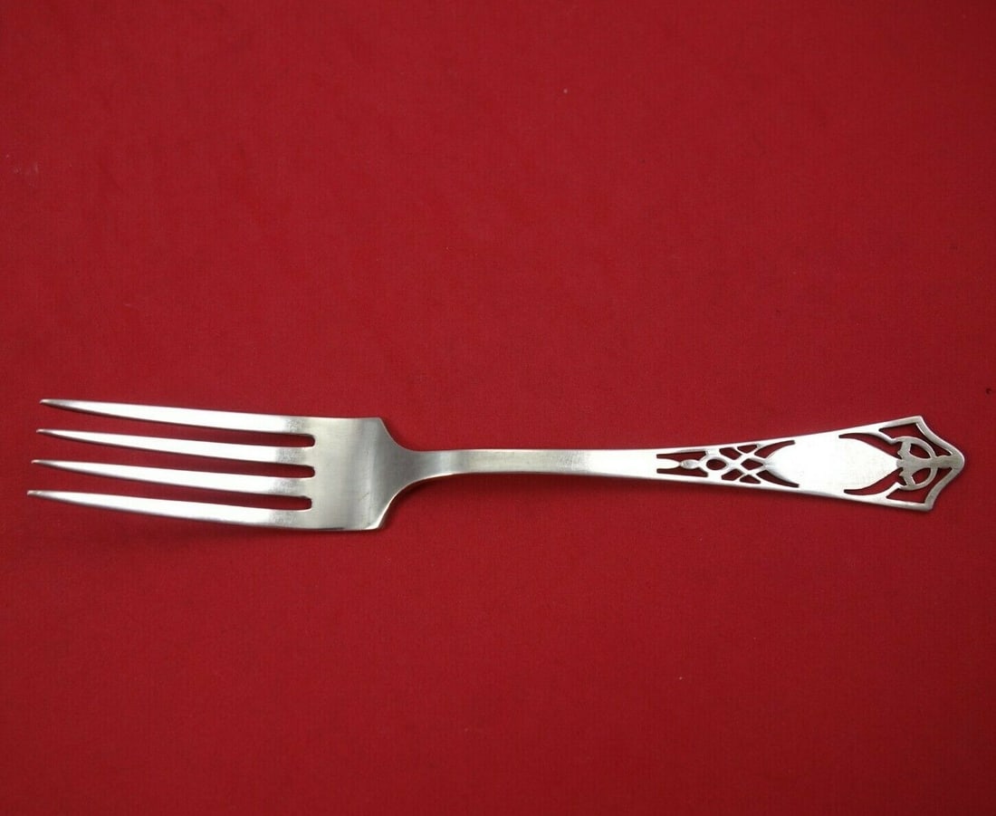 International Sterling Silver Dresden Fork 7 1/4 Inch Flatware: International Sterling Silver Dresden Fork 7 1/4 Inch Flatware This exquisite fork is part of the Dresden pattern by International Sterling, crafted from high-quality sterling silver. Measuring 7 1/4