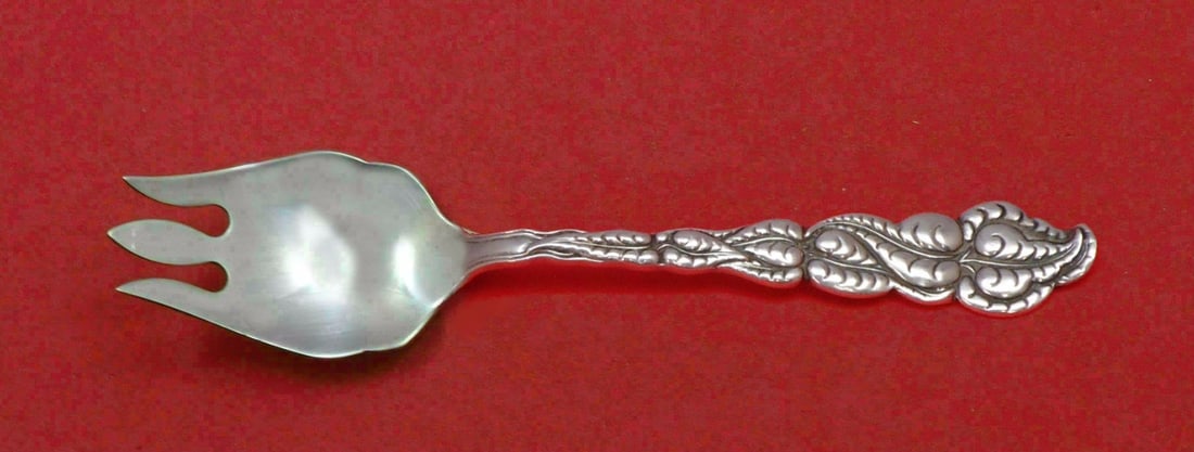 Tiffany and Co Ailanthus Sterling Silver Cake Ice Cream Spork 5 3/4": Tiffany and Co Ailanthus Sterling Silver Cake Ice Cream Spork 5 3/4" This exquisite spork, custom made in the Ailanthus pattern by Tiffany and Co, is a perfect blend of elegance and functionality. Cra