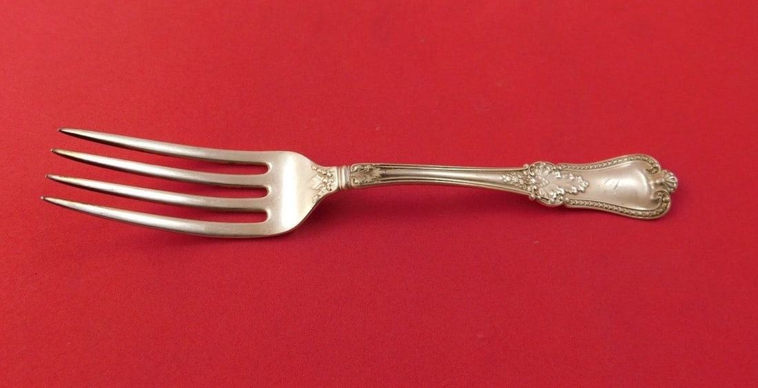 Kensington Gorham Sterling Silver Fork Monogrammed 6 5/8": Kensington Gorham Sterling Silver Fork Monogrammed 6 5/8" This Kensington by Gorham sterling silver regular fork measures 6 5/8" and is a stunning addition to any table setting. Crafted by the renowne