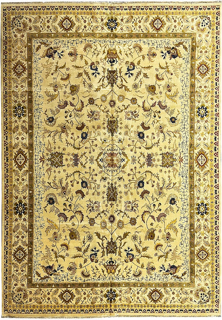 Luxurious 12' x 15' Handmade Wool Jaipur Area Rug: Luxurious 12' x 15' Handmade Wool Jaipur Area Rug Free continental US Shipping Elevate your living space with this luxurious 12' x 15' New Handmade Wool Jaipur Large Rug. Crafted by skilled artisans,