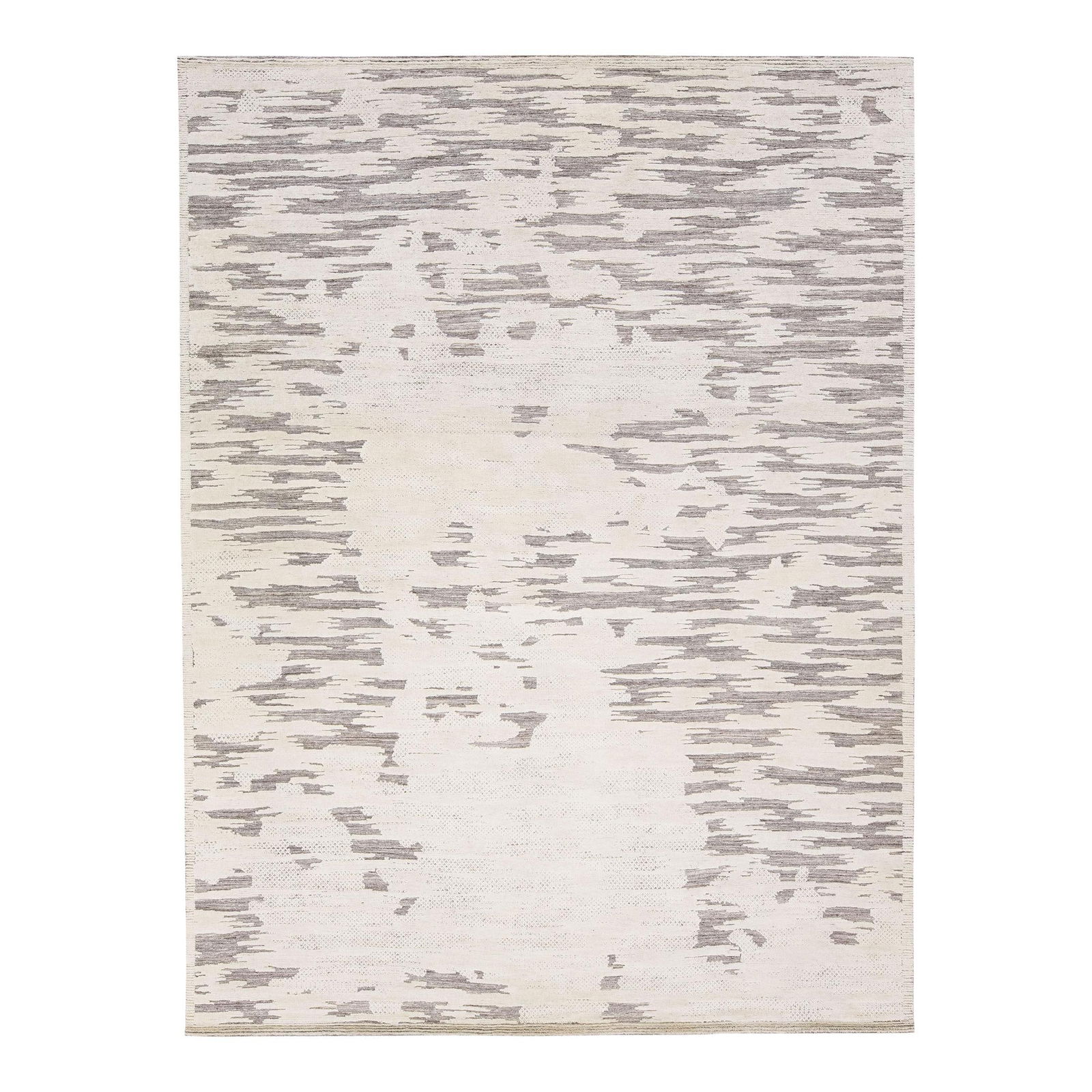 Beige Modern Moroccan Style Wool Rug 10'3" x 13'9": Beige Modern Moroccan Style Wool Rug 10'3" x 13'9" Elevate your space with this exquisite modern Moroccan-style hand-knotted wool rug, designed to bring a touch of elegance and warmth to any room. Fea