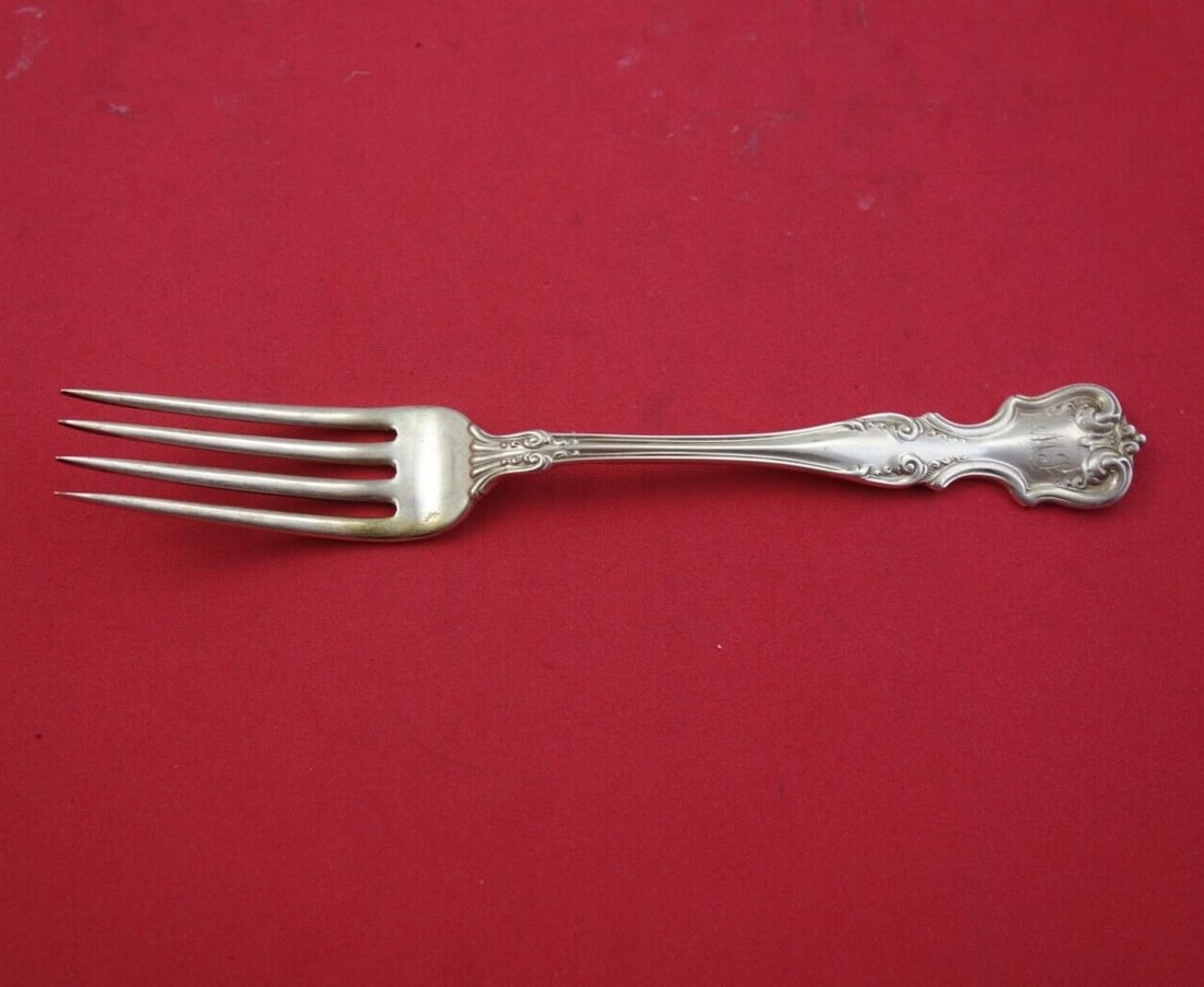 International Silver Litchfield Sterling Silver Dinner Fork Monogrammed 7.5": International Silver Litchfield Sterling Silver Dinner Fork Monogrammed 7.5" This exquisite dinner fork from the Litchfield pattern by International Silver is crafted from high-quality sterling silver