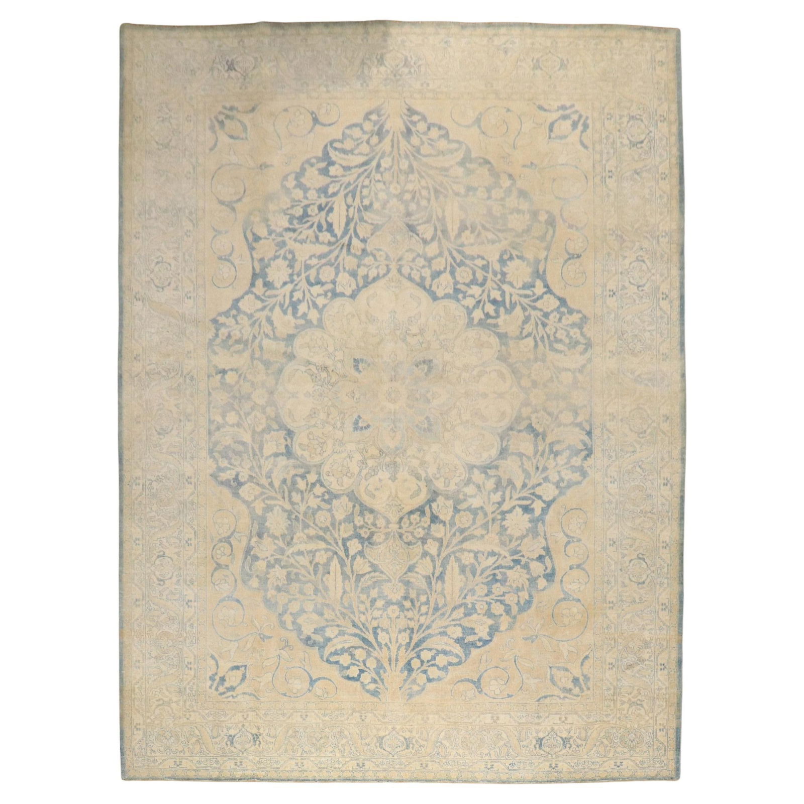 Bauhaus Style Antique Persian Tabriz Rug Hand-Woven Wool 8'2 x 11'4 Iran: Bauhaus Style Antique Persian Tabriz Rug Hand-Woven Wool 8'2 x 11'4 Iran Discover the exquisite craftsmanship of this Antique Persian Tabriz Rug, a stunning piece from the Zabihi Collection. This hand