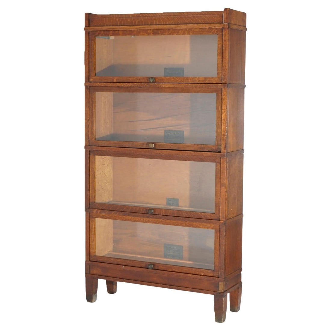 Antique Globe Wernicke Oak Barrister Bookcase C1910 Arts and Crafts: Antique Globe Wernicke Oak Barrister Bookcase C1910 Arts and Crafts This stunning antique Arts and Crafts Globe Wernicke stack oak barrister bookcase, dating back to circa 1910, showcases exquisite qu