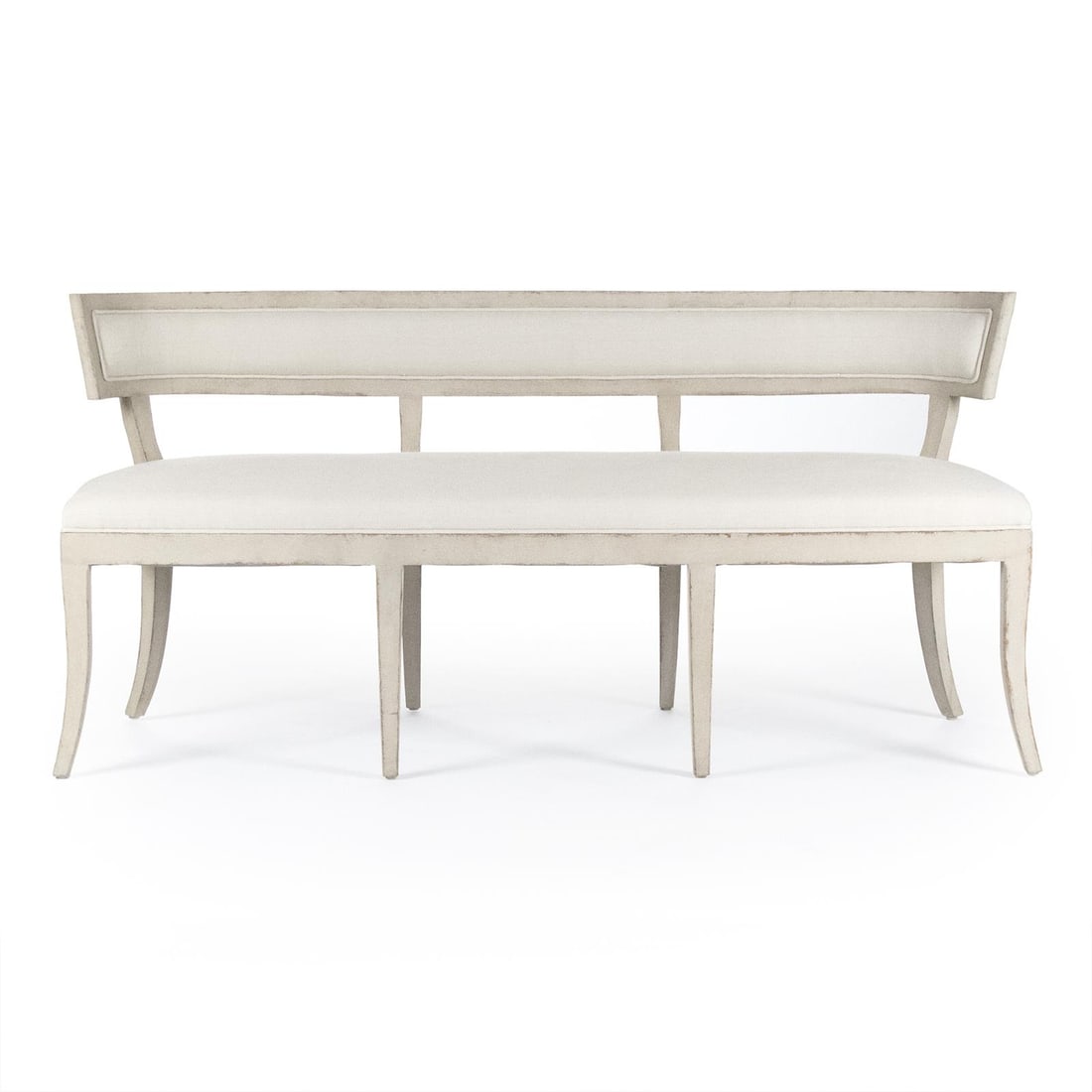 Zentique Lorand 62" Alabaster Victorian Style Bench: Zentique Lorand 62" Alabaster Victorian Style Bench Introducing the Classic 62" Alabaster Lorand Bench, an exquisite piece that embodies the elegance of Victorian style. Crafted in an antique or vinta