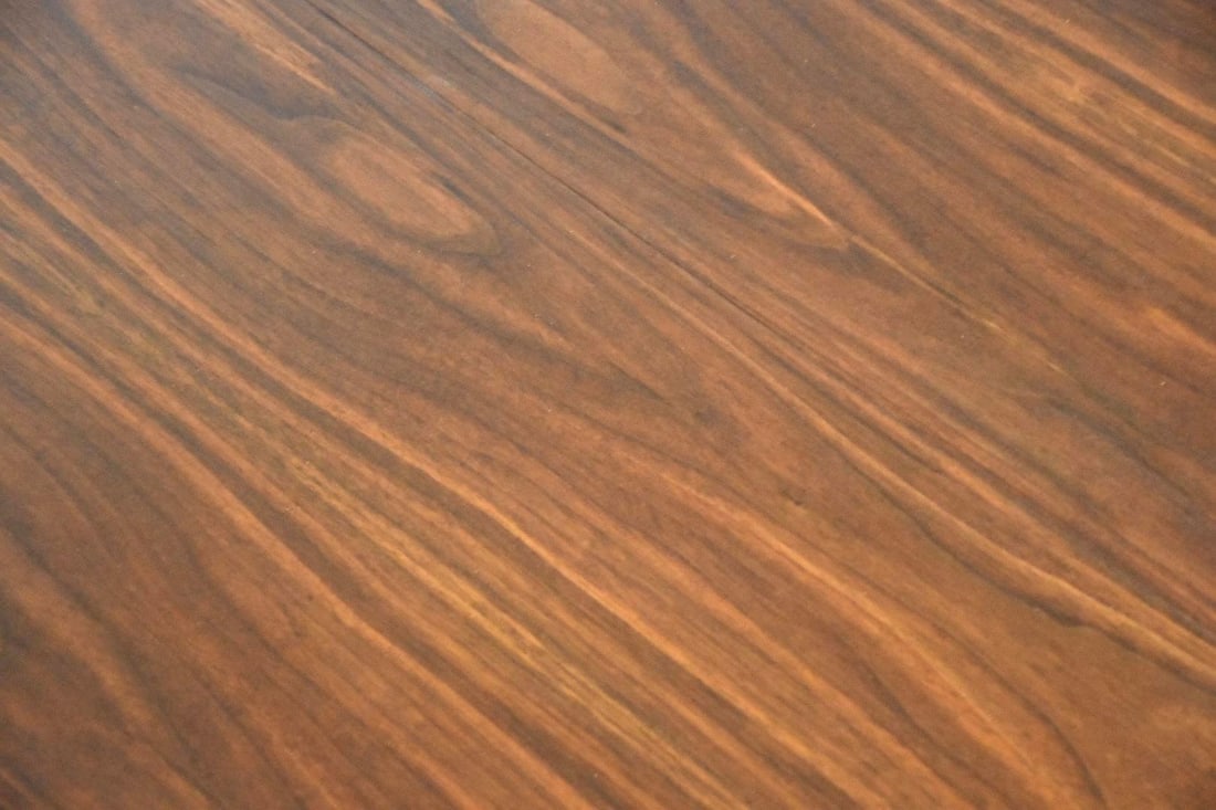 Mid Century Modern Walnut Dining Table with Canted Legs - 5