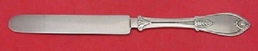 Whiting Armor Sterling Silver Tea Knife Flat Handle 7 1/4 Inches: Whiting Armor Sterling Silver Tea Knife Flat Handle 7 1/4 Inches Presenting the Armor tea knife crafted by Whiting, a fine example of sterling silver craftsmanship. This flat handle knife, measuring 7