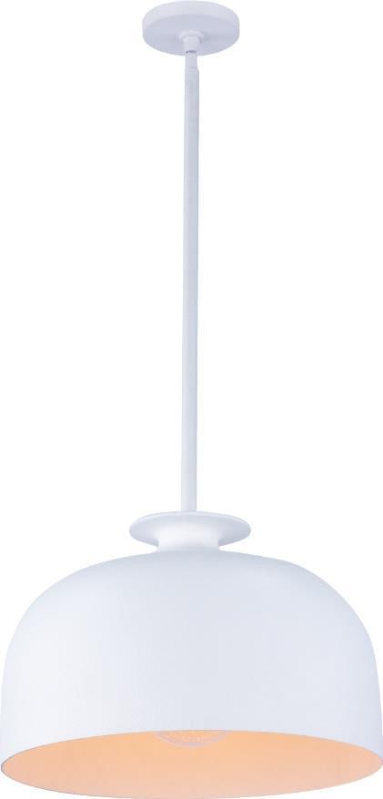 Kalco Gabardine Pendant Modern White Gesso Steel 19.88H 18W 18D (1 of 1)