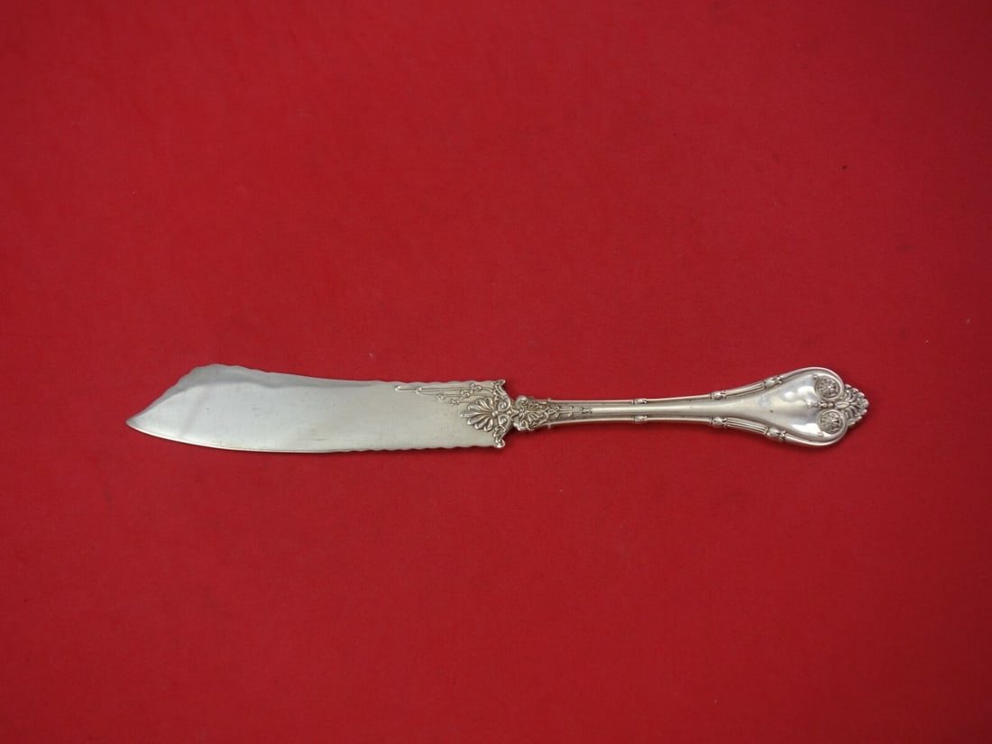 Whiting Empire Sterling Silver Fish Knife Flat Handle 7.5 Inch: Whiting Empire Sterling Silver Fish Knife Flat Handle 7.5 Inch This exquisite fish knife from the Empire pattern by Whiting is crafted entirely from sterling silver, showcasing a flat handle design. M