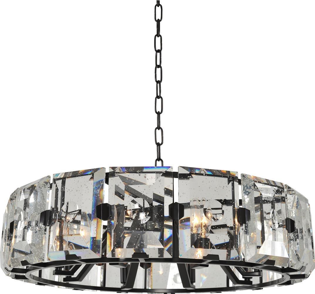 Kalco Giada 27 Inch Bubble Crystal Pendant Dark Bronze: Kalco Giada 27 Inch Bubble Crystal Pendant Dark Bronze Illuminate your space with the Giada 27" Bubble Crystal Pendant, a stunning addition to any indoor setting. Crafted with a combination of brass,